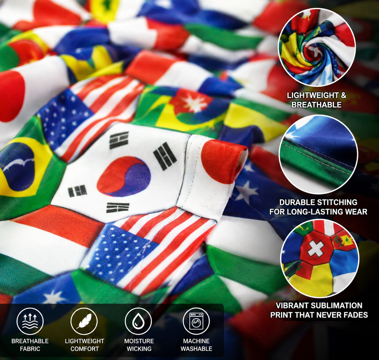 Global Soccer Flag Tee 🌍⚽ | World Cup Shirt