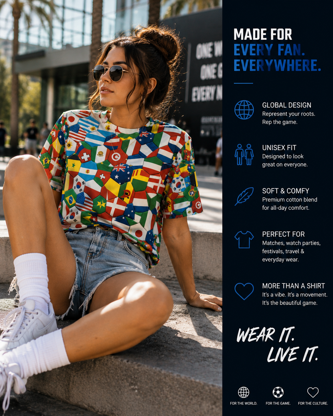 Global Soccer Flag Tee 🌍⚽ | World Cup Shirt